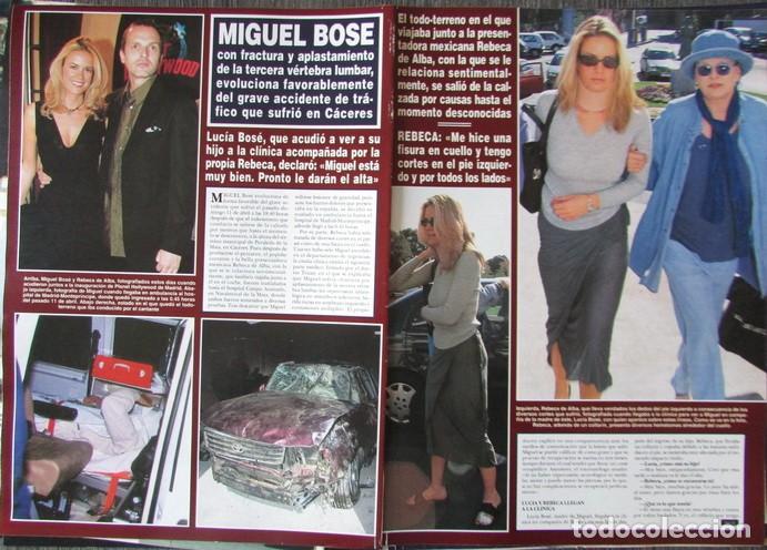 Coleccionismo de Revista Hola: RECORTE HOLA N.&ordm; 2854 1999 MIGUEL BOS&Eacute;, REBECA DE ALBA 3 P&Aacute;GS