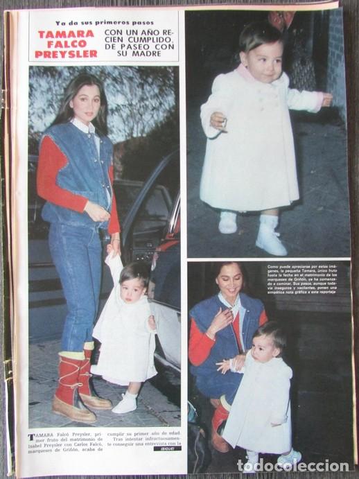 Coleccionismo de Revista Hola: RECORTE REVISTA HOLA N.&ordm; 1998 1982 TAMARA FALC&Oacute; PREYSLER. ISABEL PREYSLER. 2 P&Aacute;GS.