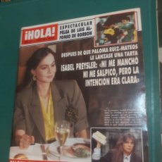 Coleccionismo de Revista Hola: HOLA NÚMERO 2338 1989 ISABEL PREYSLER /PALOMA RUIZ/MÁRQUEZ CUBAS/ LUIS ALFONSO PELEA SUMARIO VER ST. Lote 342798023