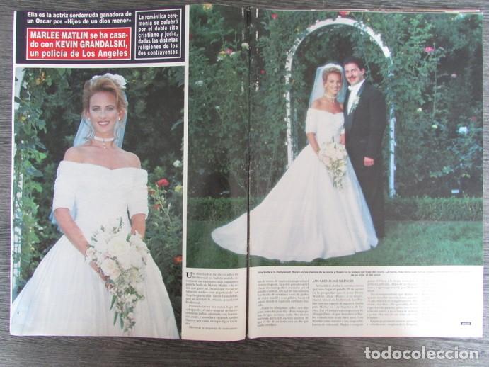 Sammeln von Zeitschriften &iexcl;Hola!: RECORTE REVISTA HOLA N.&ordm; 2562 1993 MARLEE MATLIN, KEVIN GRANDALSKI 7 P&Aacute;GS