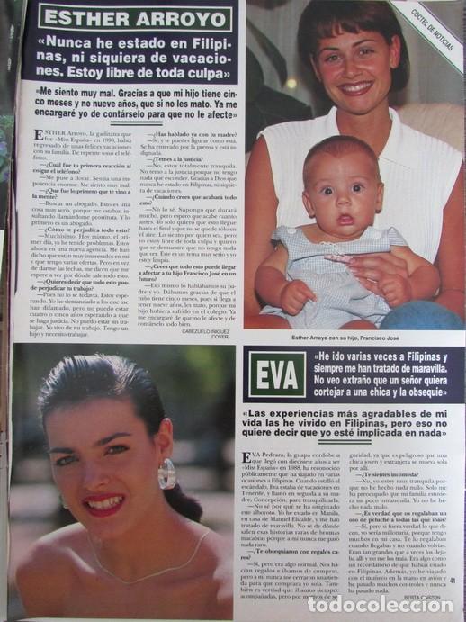 Sammeln von Zeitschriften &iexcl;Hola!: RECORTE REVISTA HOLA N.&ordm; 2562 1993 ESTHER ARROYO, EVA PEDRAZA.