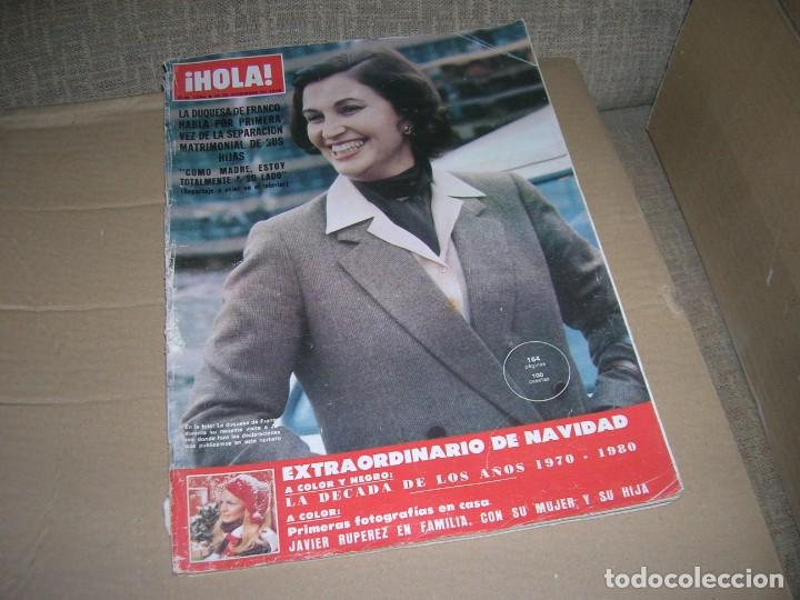 Colecionismo da Revista &iexcl;Hola!: &iexcl;Hola!, n&ordm; 1844. Del 29-12-1979. La duquesa de Franco. Doctor Barnard. La decada de 1970 a 1980. Etc