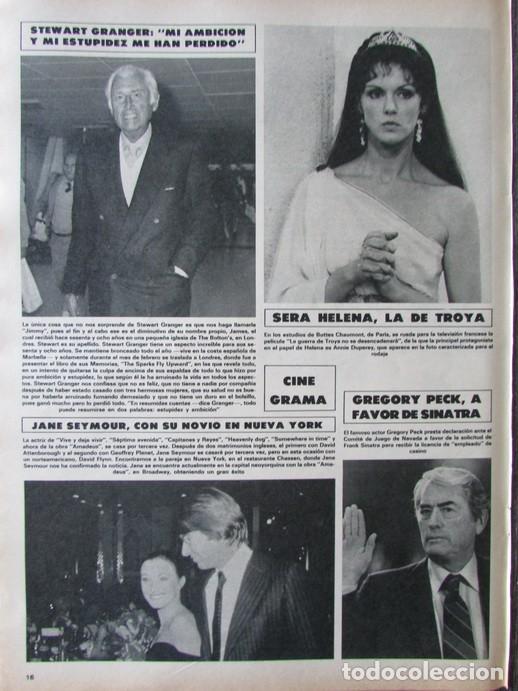 Collezionismo di Rivista &iexcl;Hola!: RECORTE REVISTA HOLA N.&ordm; 1908 1981 STEWART GRANGER, ANNIE DUPEREY, JANE SEYMOUR, GREGORY PECK