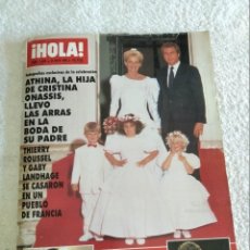 Coleccionismo de Revista Hola: ¡HOLA! Nº 2389. MAYO, 1990. ATHINA, LA HIJA DE CRISTINA ONASSIS. LOS DUQUES DE WELLINGTON. JU.. LEER. Lote 361217640
