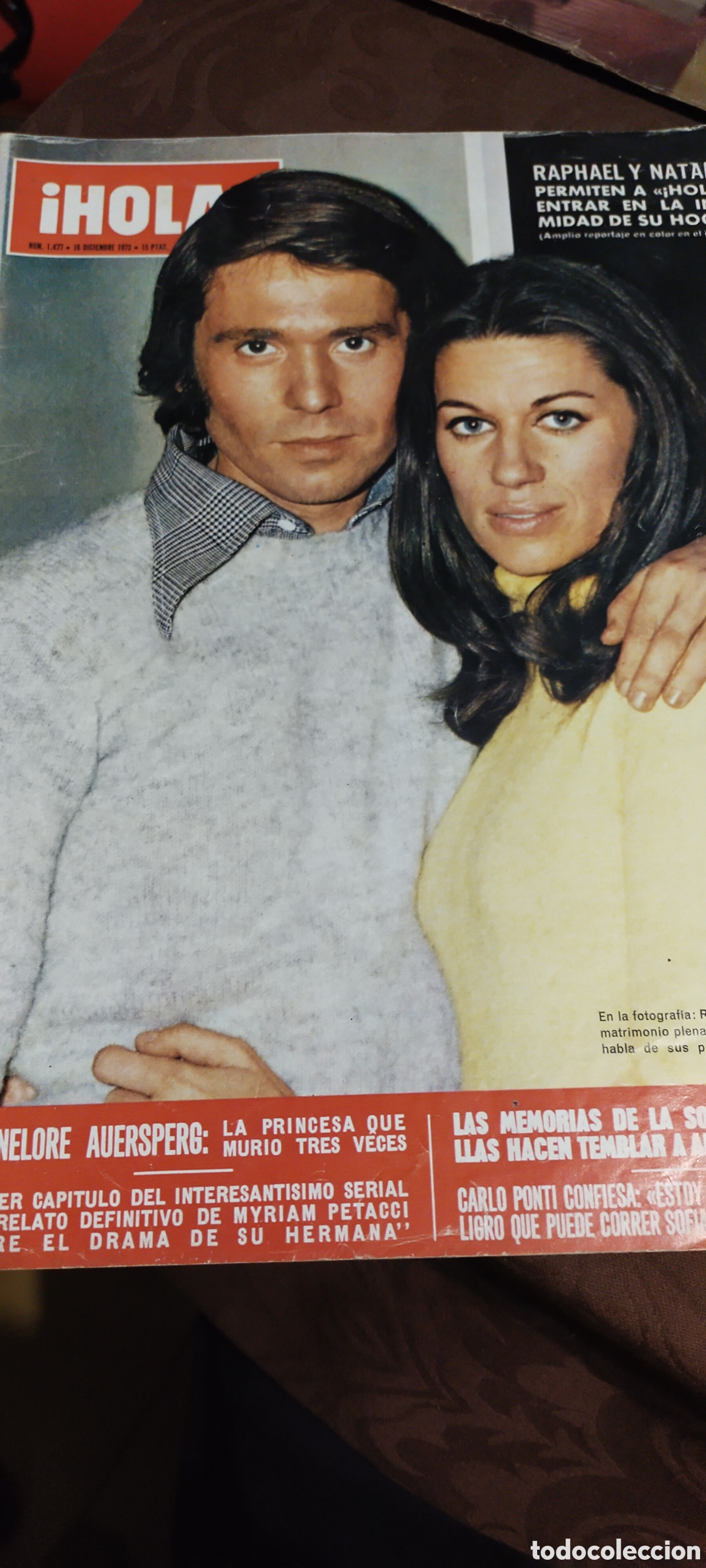 Coleccionismo de Revista Hola: Hola 1477 Rafael - Foto 1