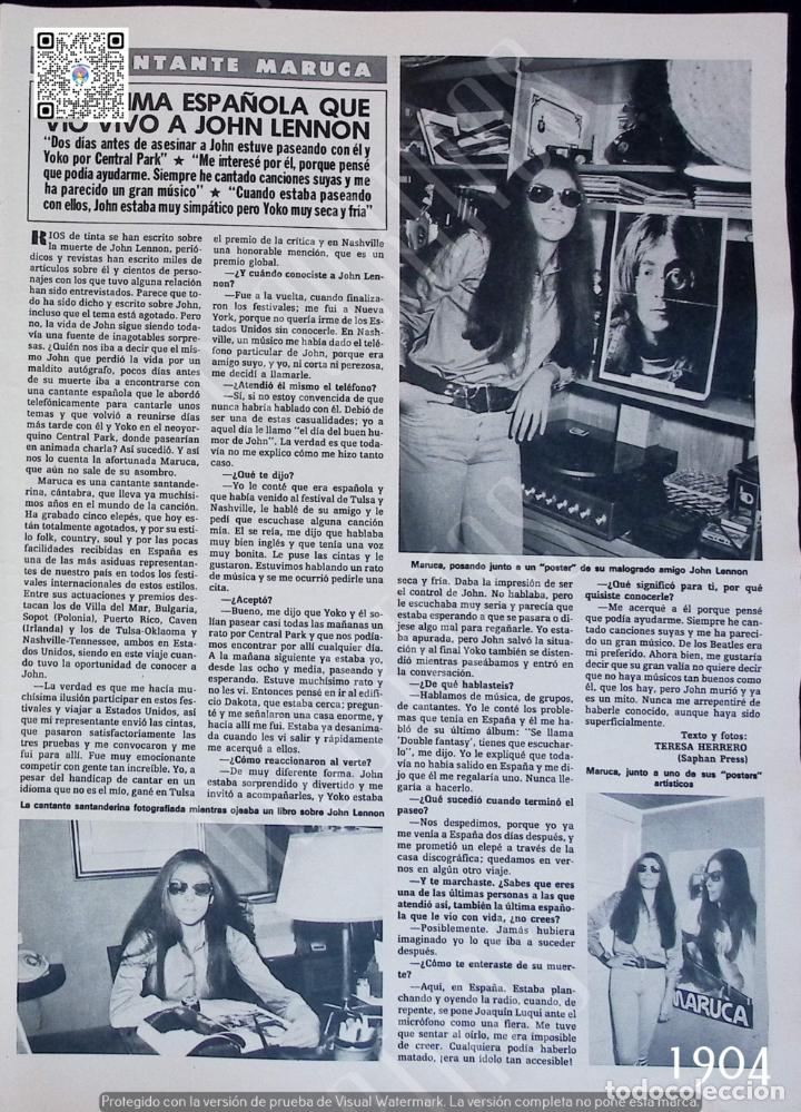 Coleccionismo de Revista Hola: maruca john lennon - Foto 1
