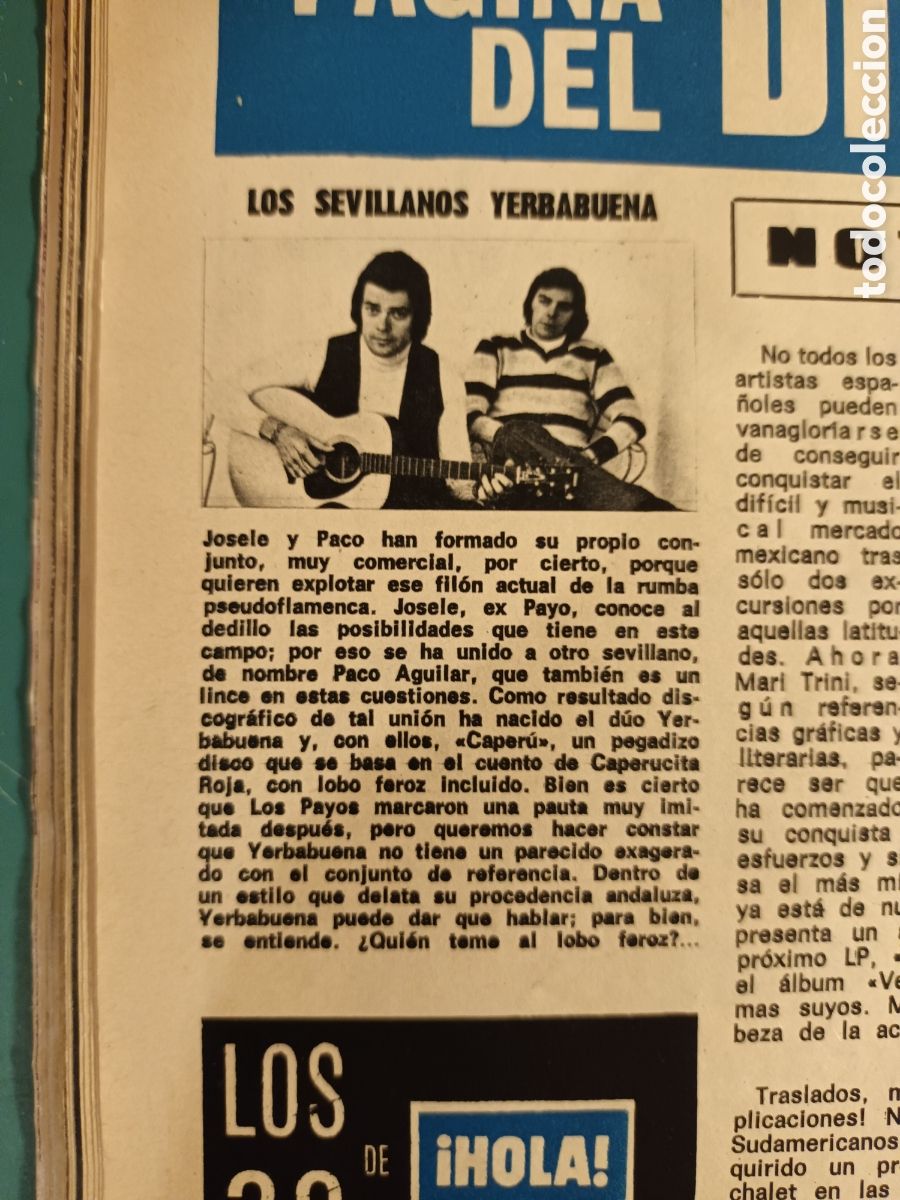 Coleccionismo de Revista Hola: &iexcl;Hola! N&deg; 1477 Raphael - Foto 13