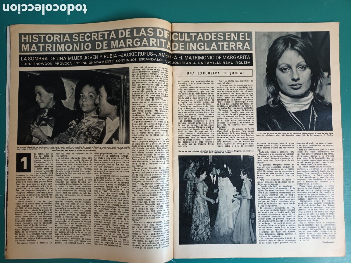 Coleccionismo de Revista Hola: &iexcl;Hola! N&deg; 1511 Raphael - Foto 4