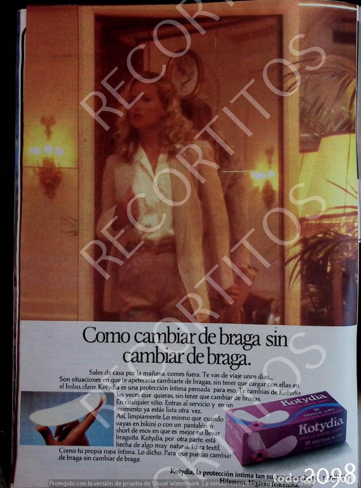Coleccionismo de Revista Hola: ANUNCIO KOTYDIA COMPRESAS - Foto 1