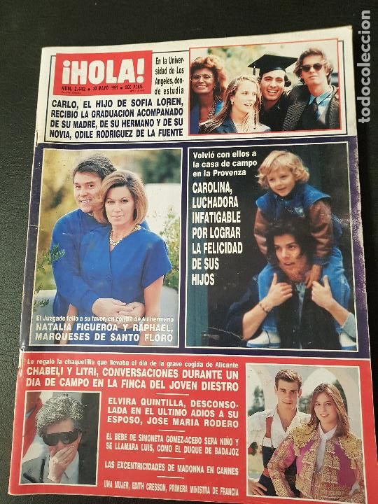 Coleccionismo de Revista Hola: HOLA -MAYO 1991 - Foto 1