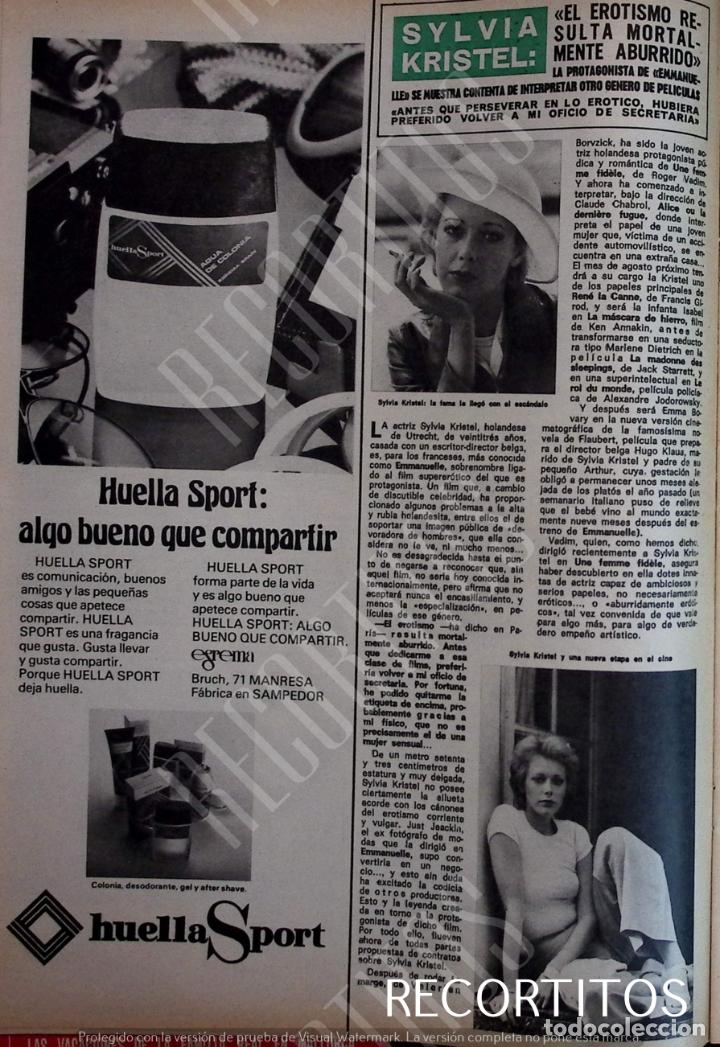 Coleccionismo de Revista Hola: SYLVIA KRISTEL - Foto 1