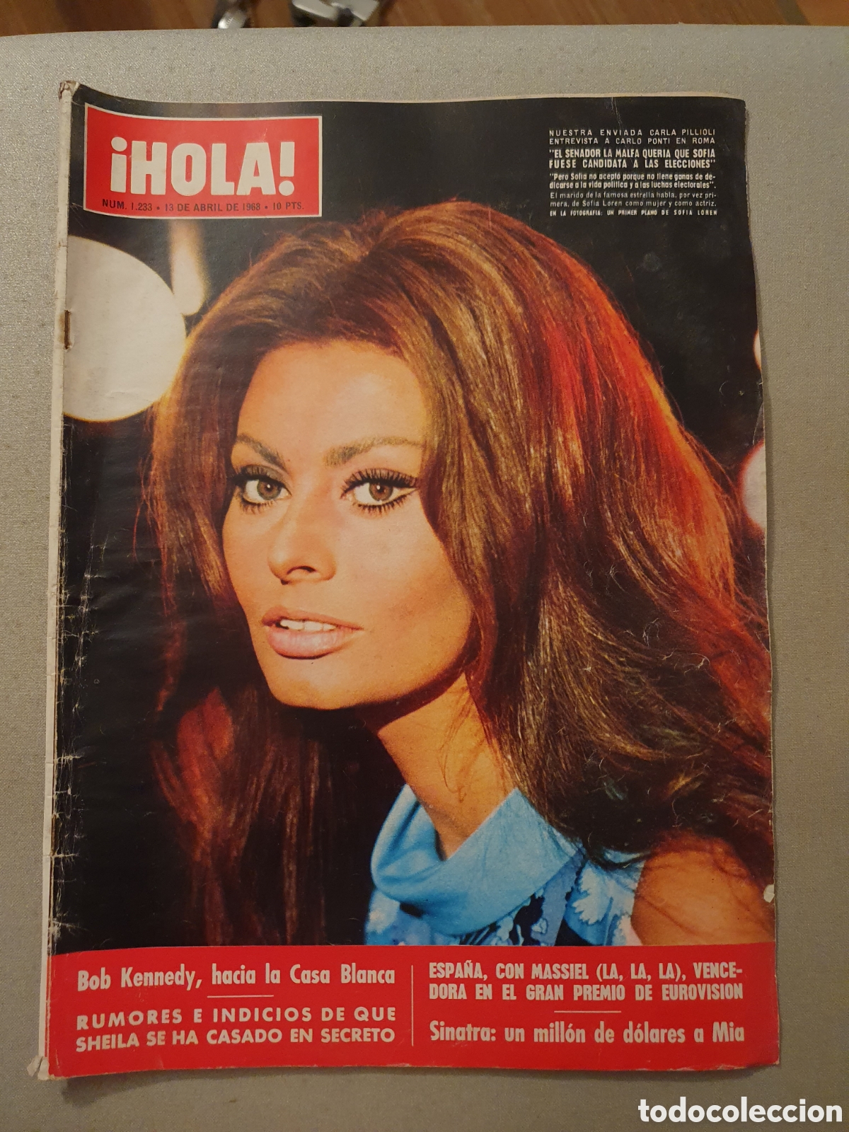 revista hola 1233 13 abril 1968 sofía loren en - Compra venta en  todocoleccion
