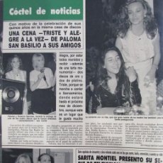 Coleccionismo de Revista Hola: RECORTE REVISTA HOLA N.º 2408 1990 PALOMA SAN BASILIO, SARA MONTIEL. Lote 401123739