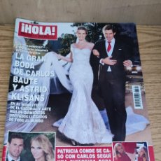 Coleccionismo de Revista Hola: HOLA: BODAS DE CARLOS BAUTE Y PATRICIA CONDE. Lote 401291489