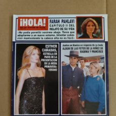 Coleccionismo de Revista Hola: REVISTA HOLA Nº 2829 AÑO 1998. FARAH PAHLAVI. OLIVIER PICASSO. FRANCISCO Y EUGENIA. MARIBEL SANZ.. Lote 402081879