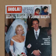 Coleccionismo de Revista Hola: REVISTA HOLA Nº 2631 AÑO 1995. BODA MARTA SANCHEZ Y JORGE SALATI. ANGELA MOLINA. CONDESA DE SIRUELA. Lote 402782659