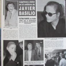 Coleccionismo de Revista Hola: RECORTE REVISTA HOLA N.º 2496 1992 JAVIER BASILIO. Lote 402907489