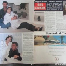 Coleccionismo de Revista Hola: RECORTE REVISTA HOLA N.º 2496 1992 GRECIA COLMENARES. 3 PGS. Lote 402910719