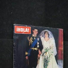 Coleccionismo de Revista Hola: REVISTA HOLA, LA BODA DEL PRINCIPE CARLOS Y DIANA DE INGLATERRA, NUMERO ESPECIAL, 8 AGOSTO 1981
