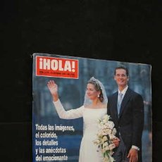 Coleccionismo de Revista Hola: REVISTA HOLA 2.775, LA BODA DE LA INFANTA CRISTINA E IÑAKI URDANGARIN, 16 OCTUBRE 1997.