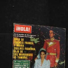 Coleccionismo de Revista Hola: REVISTA HOLA 1.949, BODA DE FRANCIS FRANCO Y MARIA SUELVES FIGUEROA, 2 ENERO 1982.