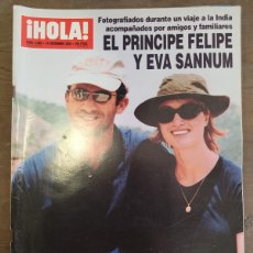 Coleccionismo de Revista Hola: REVISTA HOLA NUM. 2940 - PRINCIPE FELIPE Y EVA SANNUM, CHABELI IGLESIAS