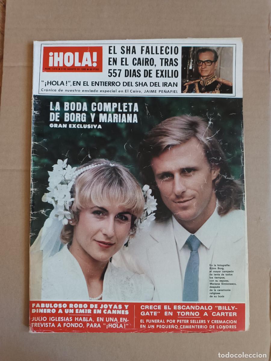 Sammeln von Zeitschriften &iexcl;Hola!: REVISTA HOLA N&ordm; 1876 A&Ntilde;O 1980. BODA DE BORG Y MARIANA. RESE KENNEDY. JULIO IGLESIAS. ADI&Oacute;N SHA REZA.