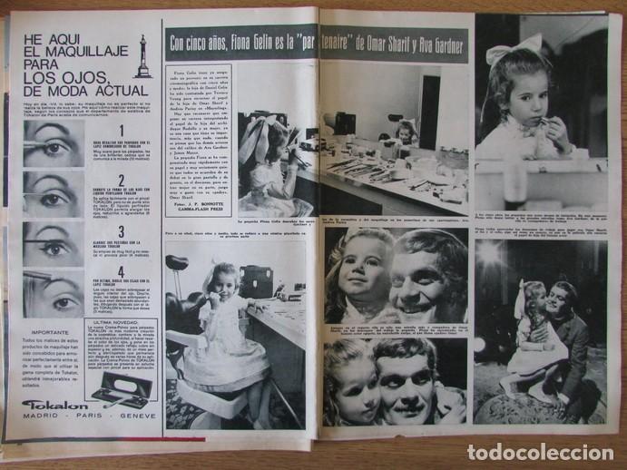 Coleccionismo de Revista Hola: RECORTE REVISTA HOLA 1225 1968 FIONA GELIN, OMAR SHARIF.