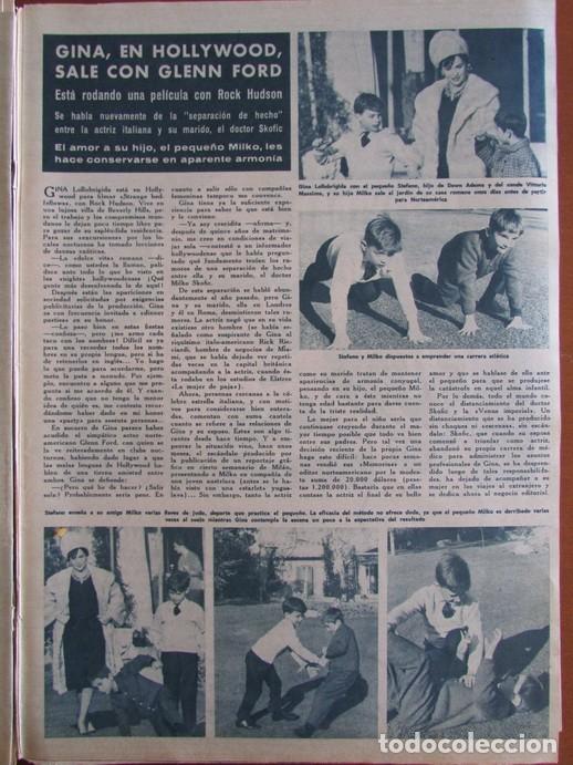 Collezionismo di Rivista &iexcl;Hola!: RECORTE REVISTA HOLA 1030 1964 GINA LOLLOBRIGIDA