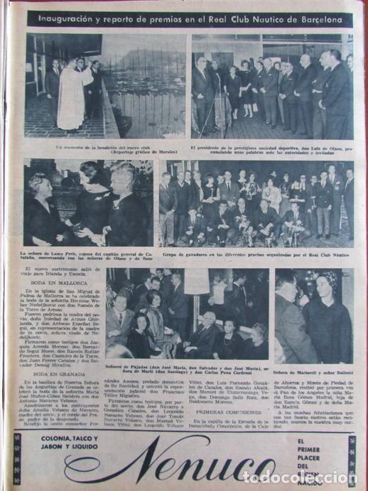 Collezionismo di Rivista &iexcl;Hola!: RECORTE REVISTA HOLA 1030 1964 JOSEFINA BAKER, JOS&Eacute; FRANCIS. REAL CLUB N&Aacute;UTICO DE BARCELONA,