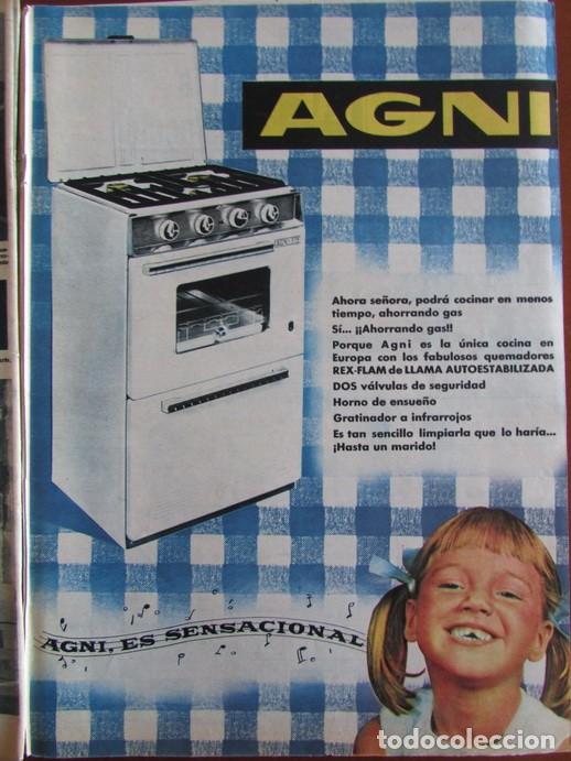 Collezionismo di Rivista &iexcl;Hola!: RECORTE REVISTA HOLA 1030 1964 HOJA PUBLICIDAD COCINAS AGNI