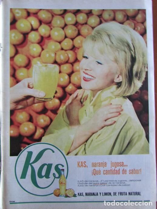 Collezionismo di Rivista &iexcl;Hola!: RECORTE REVISTA HOLA 1030 1964 HOJA PUBLICIDAD KAS NARANJA. BARBARA FELL