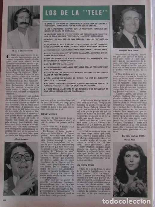 Collezionismo di Rivista &iexcl;Hola!: RECORTE REVISTA HOLA 1828 1979 RODR&Iacute;GUEZ DE LA FUENTE, MARISA ABAD, QUADRA-SALCEDO, AMESTOY