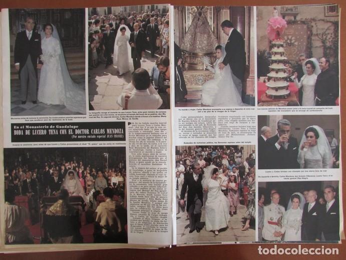 Coleccionismo de Revista Hola: RECORTE REVISTA HOLA 1727 1977 BODA LUCERO TENA Y CARLOS MENDOZA