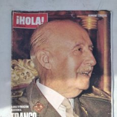 Coleccionismo de Revista Hola: REVISTA HOLA Nº ESPECIAL. 1975. CONSTERNACION NACIONAL, FRANCO HA MUERTO. EDICIÓN ESPECIAL.....ZXY