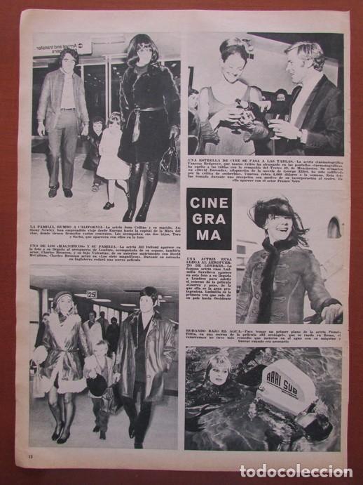 Sammeln von Zeitschriften &iexcl;Hola!: RECORTE REVISTA HOLA 1275 1969 JOAN COLLISN, CHARLES BRONSON, VANESSA REDGRAVE, PAMELA TIFFIN