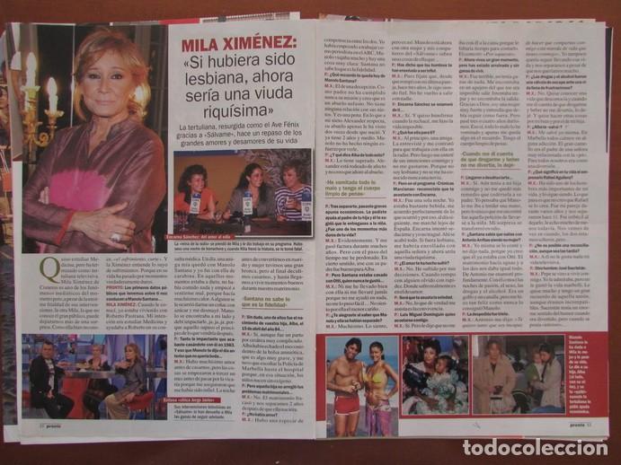 Sammeln von Zeitschriften &iexcl;Hola!: RECORTE PRONTO 1951 2009 MILA XIM&Eacute;NEZ 3 P&Aacute;GS