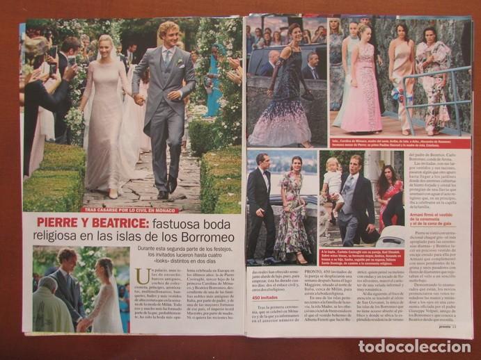Sammeln von Zeitschriften &iexcl;Hola!: RECORTE PRONTO 1951 2009 PIERRE CASIRAGHI Y BEATRICE BORROMEO 3 P&Aacute;GS