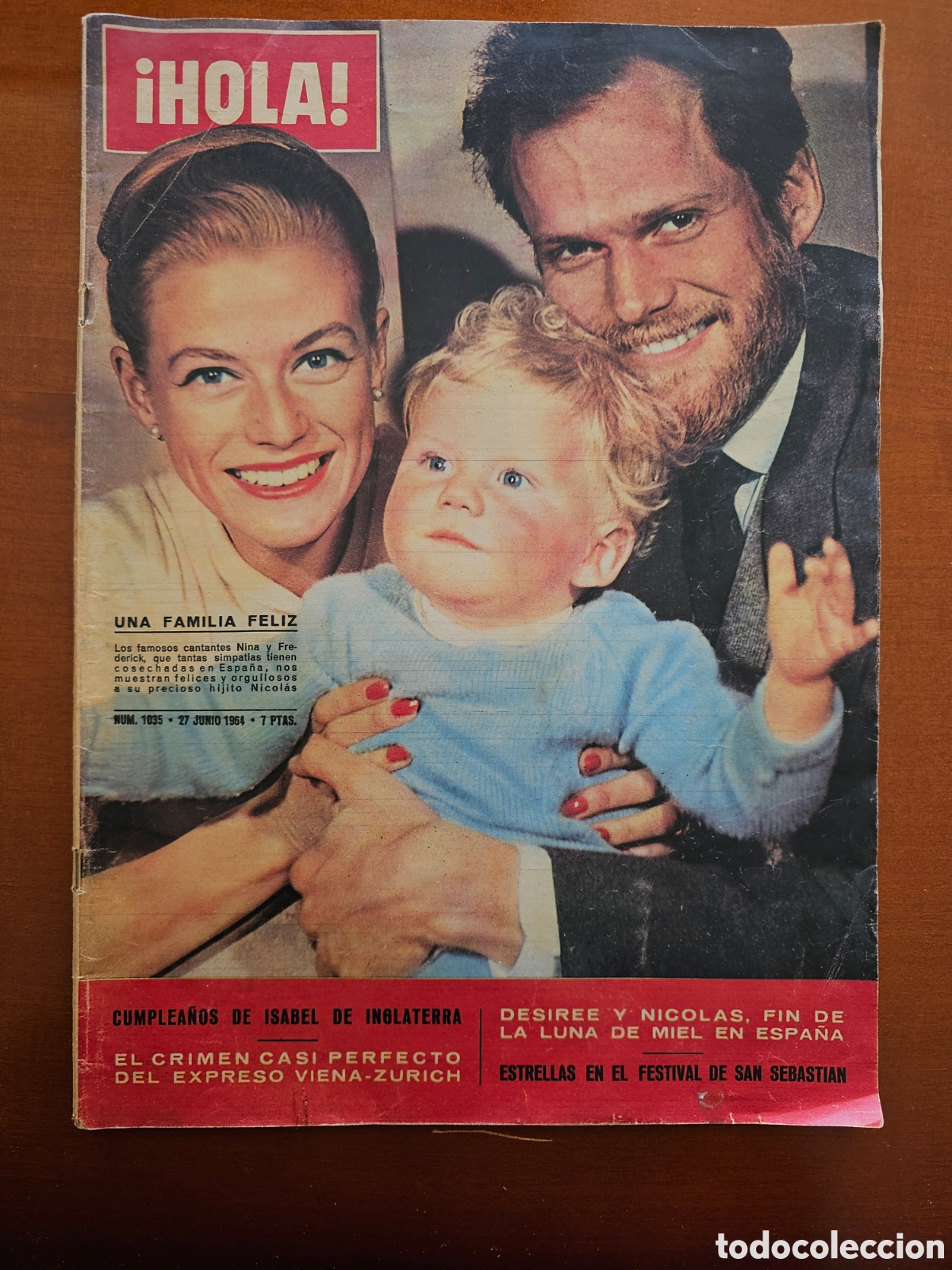 Colecionismo da Revista &iexcl;Hola!: HOLA 1035 1964 ESPA&Ntilde;A CAMPEONA COPA EUROPA. NINA Y FREDERIK, CHRISTINE KAUFMANN, MUGUETTE FABRIS