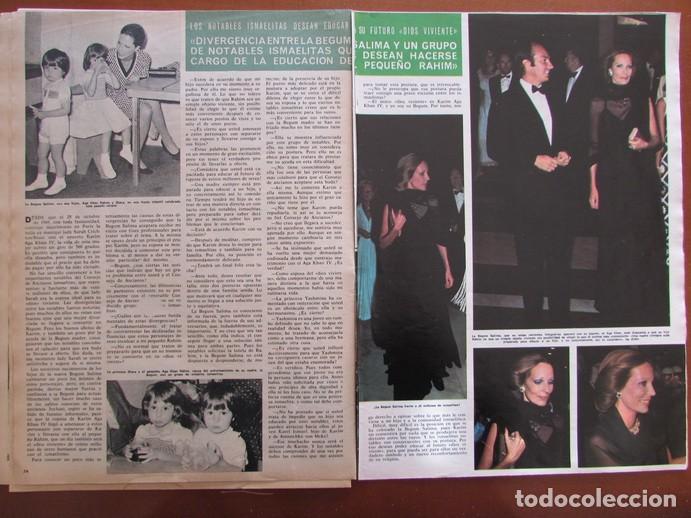 Colecionismo da Revista &iexcl;Hola!: RECORTE REVISTA HOLA 1582 1974 BEGUM SALMA AGA KHAN. PUBLICIDAD DIAMANT RELOJ RUSO