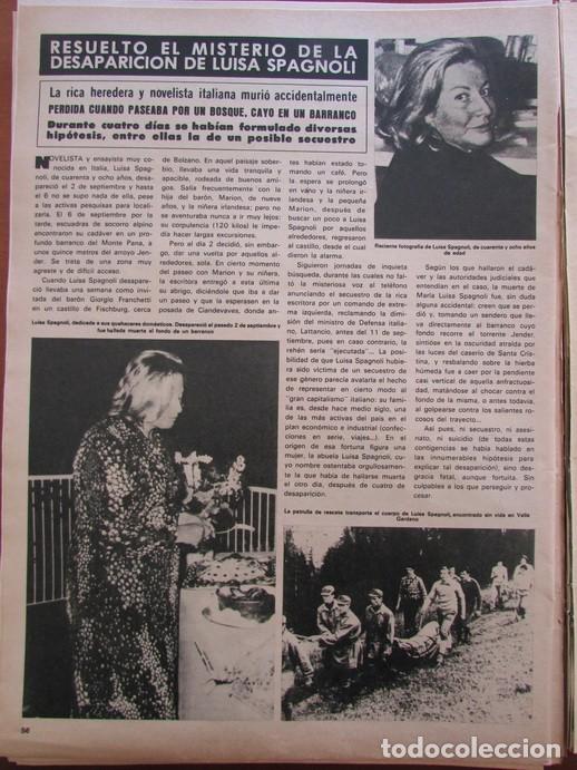 Colecionismo da Revista &iexcl;Hola!: RECORTE REVISTA HOLA 1726 1977 LUISA SPAGNOLI