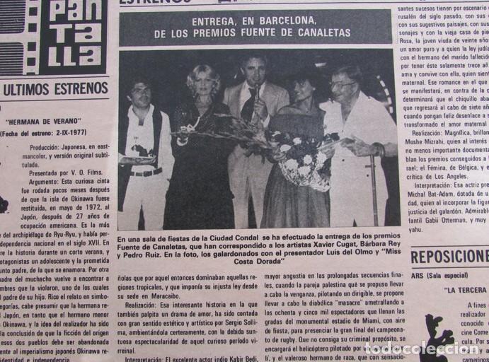 Colecionismo da Revista &iexcl;Hola!: RECORTE REVISTA HOLA 1726 1977 XAVIER CUGAT, B&Aacute;RBARA REY, PEDRO RUIZ, MISS COSTA DORADA