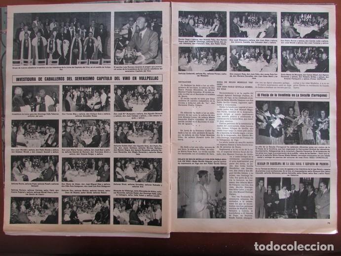 Colecionismo da Revista &iexcl;Hola!: RECORTE REVISTA HOLA 1726 1977 INVESTIDURA CABALLEROS DEL SEREN&Iacute;SIMO CAP&Iacute;TULO DEL VINO EN VULPELLAC