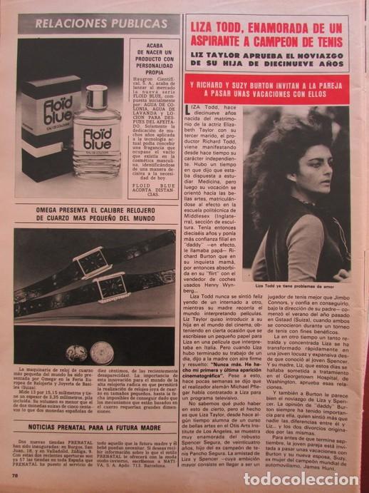 Colecionismo da Revista &iexcl;Hola!: RECORTE REVISTA HOLA 1726 1977 LIZA TODD