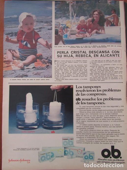 Colecionismo da Revista &iexcl;Hola!: RECORTE HOLA 1669 1976 PERLA CRISTAL