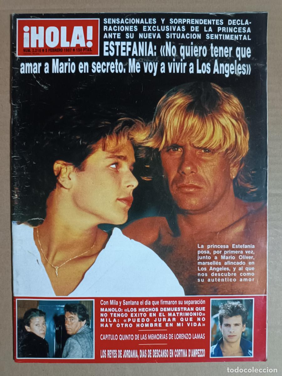 Coleccionismo de Revista Hola: REVISTA HOLA N&ordm; 2216 A&Ntilde;O 1987. HUSSEIN DE JORDANIA.CHARLTON HESTON.L. LAMAS. RENE SIMONSE. ESTEFANIA