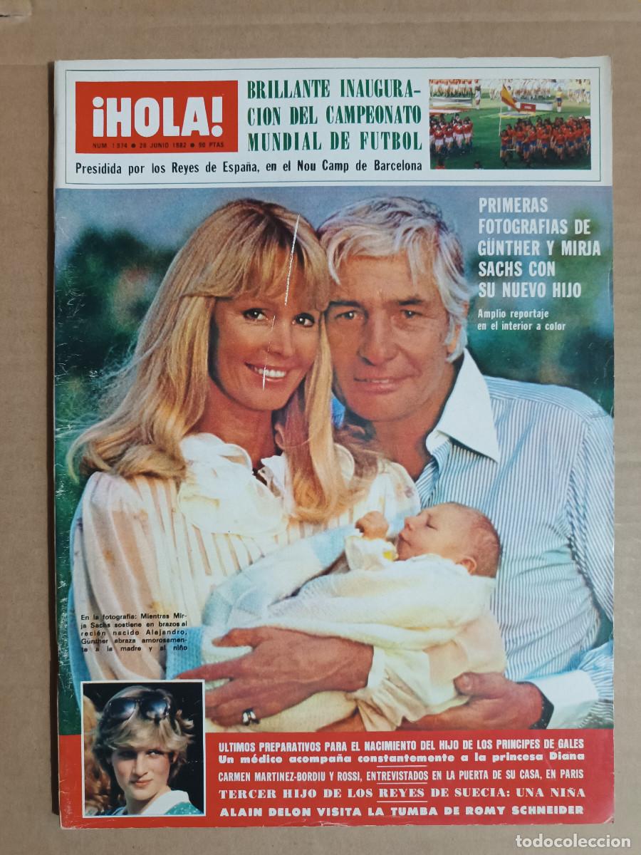 Colecionismo da Revista &iexcl;Hola!: REVISTA HOLA N&ordm; 1974 A&Ntilde;O 1982. LOS KENNEDY. GUNTHER Y MIRJA SACHS. MARTINEZ-BORDIU. MUNDIAL FUTBOL.