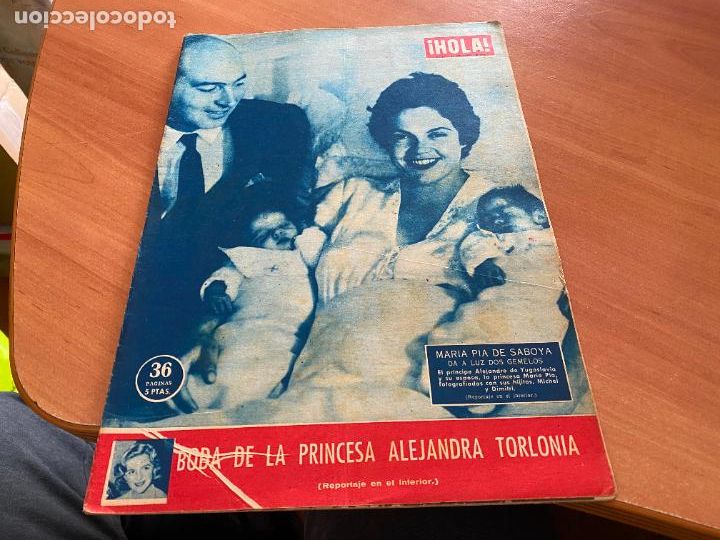Coleccionismo de Revista Hola: HOLA N&ordm; 722 1958 MARIA PIA DE SABOYA, BODA ALEJANDRA TORLONIA(AB-7)