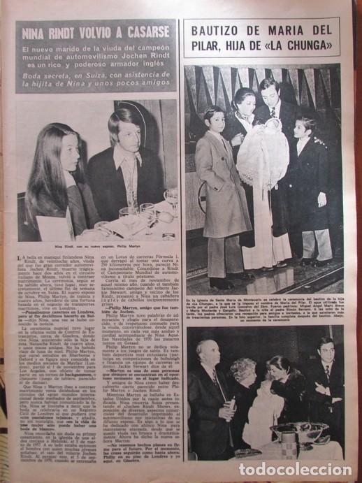 Sammeln von Zeitschriften &iexcl;Hola!: RECORTE HOLA 1476 1972 NINA RINDT. LA CHUNGA