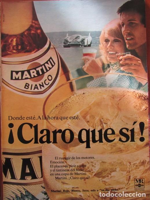 Sammeln von Zeitschriften &iexcl;Hola!: RECORTE HOLA 1476 1972 PUBLICIDAD MARTINI BIANCO, MAGEFESA